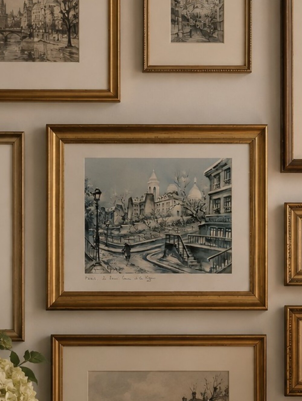 Vintage Framed Print Paris Le Sacré Coeur Et Les Vignes by Maurice Legendre